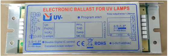 H Shape Germicidal Lamp Electronic Ballast สำหรับหลอด UV 150W