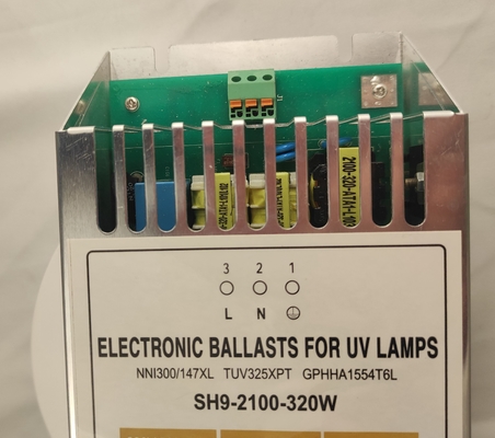 บัลลาสต์อิเล็กทรอนิกส์ลดแสง 320W สำหรับเครื่องปฏิกรณ์หลอดฆ่าเชื้อโรคแบบอมัลกัมคู่