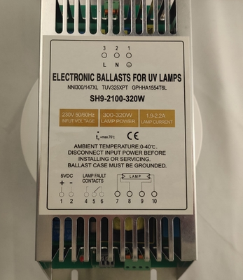 บัลลาสต์อิเล็กทรอนิกส์ลดแสง 320W สำหรับเครื่องปฏิกรณ์หลอดฆ่าเชื้อโรคแบบอมัลกัมคู่