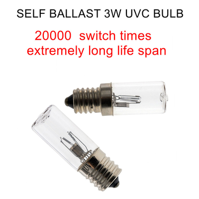 ตู้ไฟโอโซน UVC 4W ฆ่าเชื้อแบคทีเรีย E14 UV Light