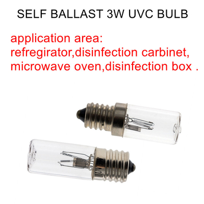 0.29A หลอดไฟ UVC แรง 4W บัลลาสต์ตัวเอง UV โอโซนโคมไฟฆ่าเชื้อโรค