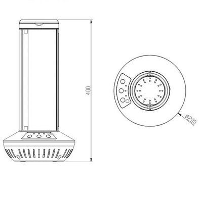 โฮมออฟฟิศ 40w UV Sterilizer พัดลมระบายอากาศฆ่าเชื้อ UVC Light