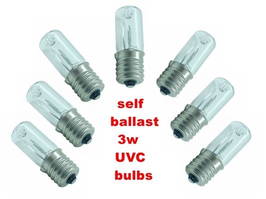 หลอดไฟยูวีในครัวเรือน Self Ballast UVC ตู้เย็นระงับกลิ่นกาย O3