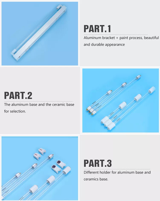 รังสีอัลตราไวโอเลต Medical H Shape UVC Tube G23 Base UV Disinfection Tube
