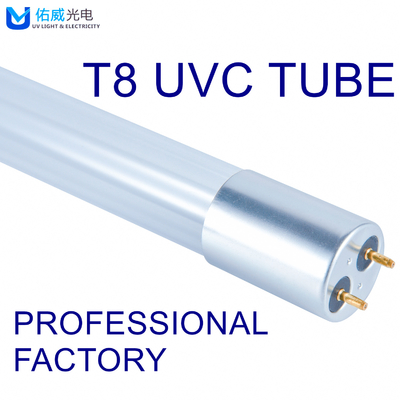 CE ROHS FCC Glass T8 UVC โคมไฟฆ่าเชื้อ 10W UV Wall Light